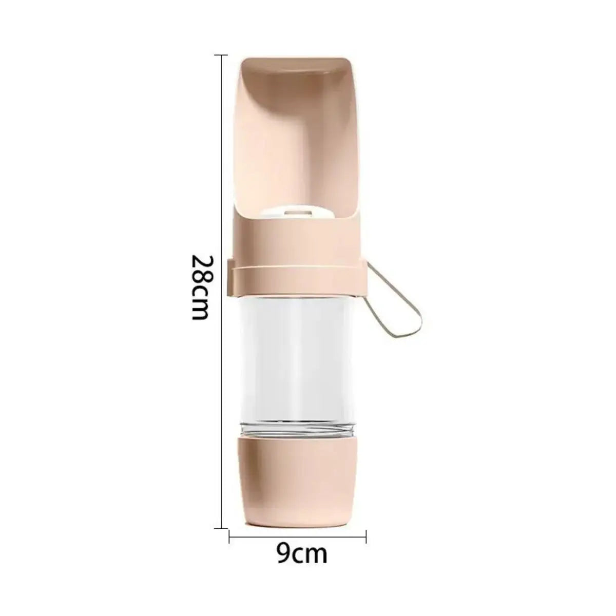 Portable Dog Cat Water Bottle with Storage Food and Water