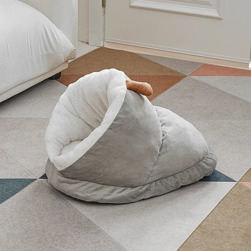 Soft Dog Bed Sofa Warm Plush Pet Kennel for Small Medium Dogs