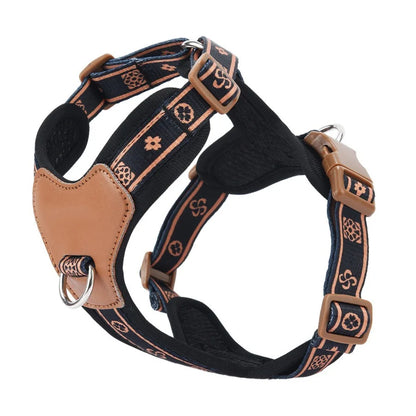 Pet Dog Harness with Durable Webbing  Anti-Deformation Alloy Ring