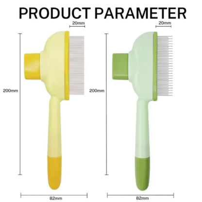 Self-Cleaning One-Button Dog Comb Pet Hair Remover
