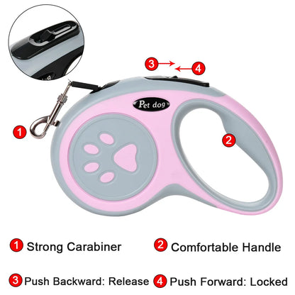 3 Meters 5 Meters Nylon Pet Dog Leash For Small Medium Dogs