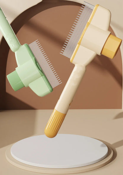 Dog Comb Pet Hair Remover One Button Dogs Brush