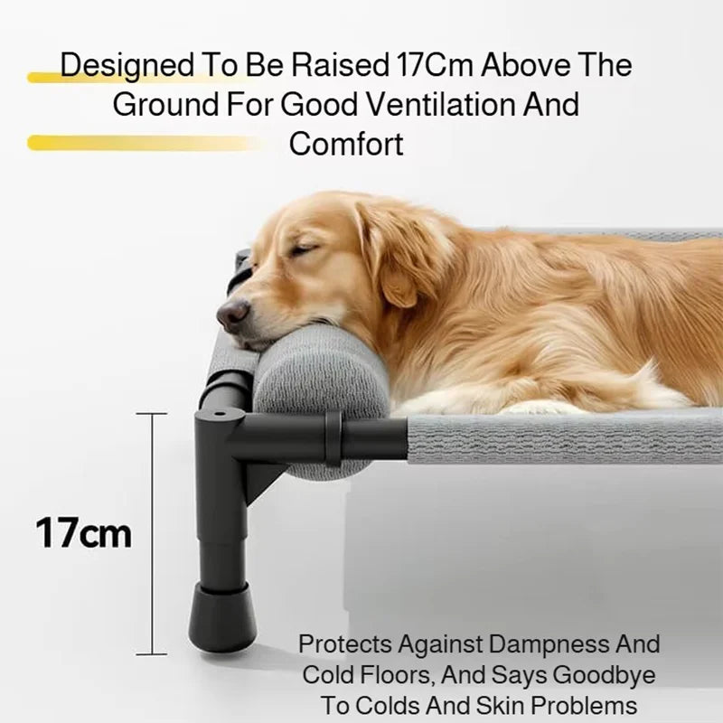 Elevated Dog Bed Detachable Washable Mesh Pet Cot Four Seasons