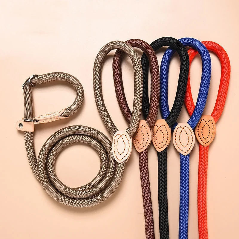 Adjustable Collar Harness Dog Leash Nylon Pet Lead Leash
