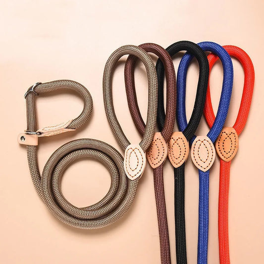 Adjustable Collar Harness Dog Leash Nylon Pet Lead Leash