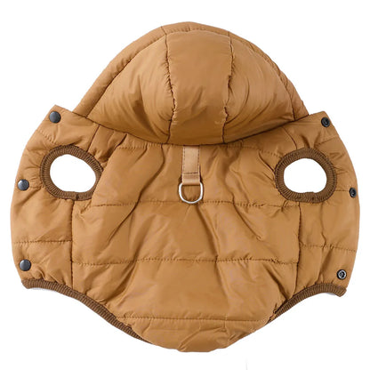 Windproof Hooded Dog Jacket Coat For Small Medium Dogs