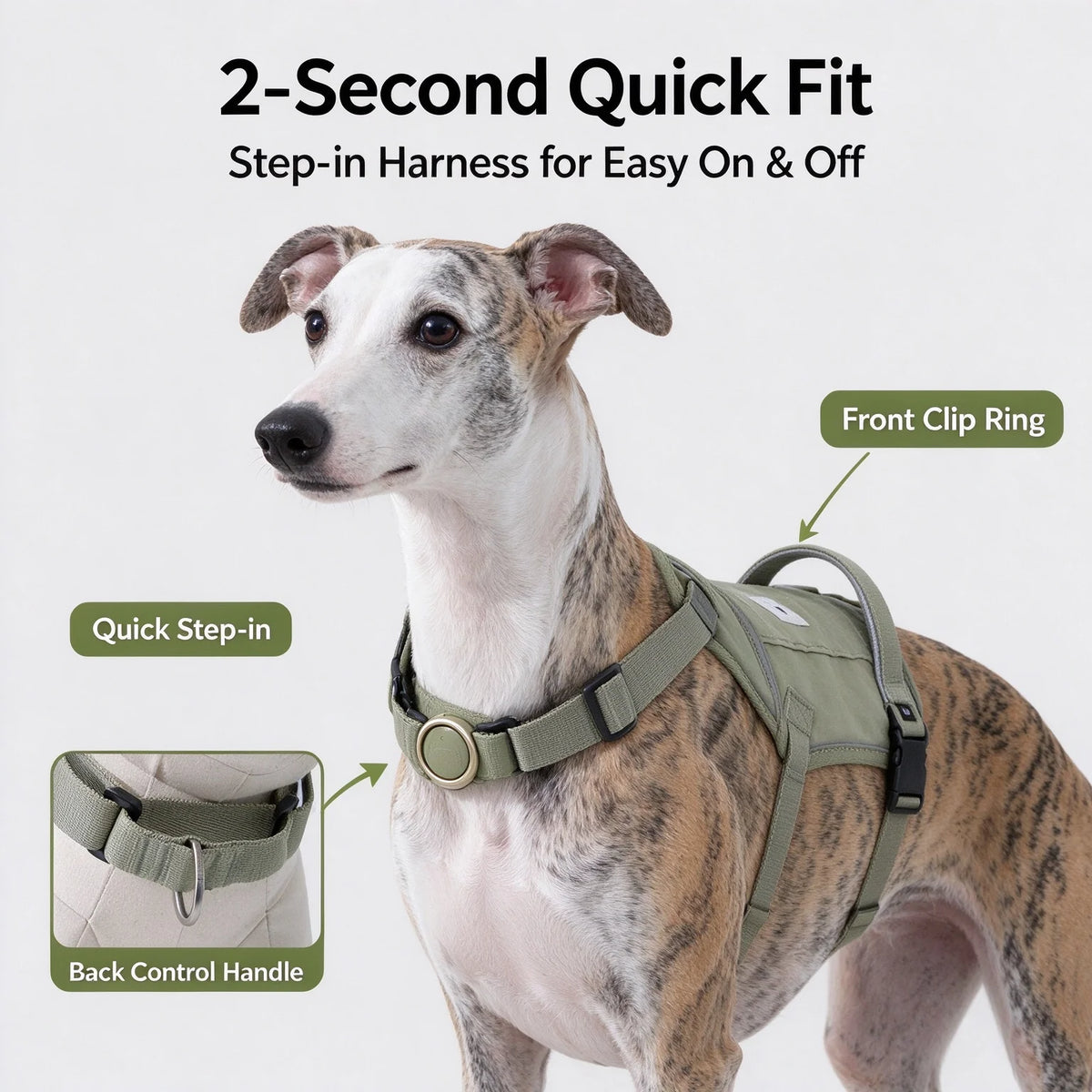 Dog Harness No Pull Easy On Escape Proof Adjustable Reflective Breathable