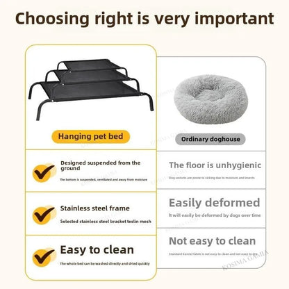 Breathable Dog Bed Summer Camping Cot for Large Dogs