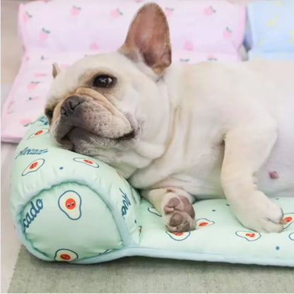 Cooling Dog Mat Summer Pad Breathable Pet Bed Sofa