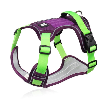 Reflective Dog Harness 1680D Waterproof Oxford Harness