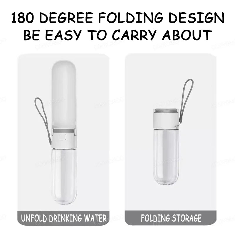 Portable Foldable Dog Water Bottle Pet Outdoor Walking Puppy Leakproof