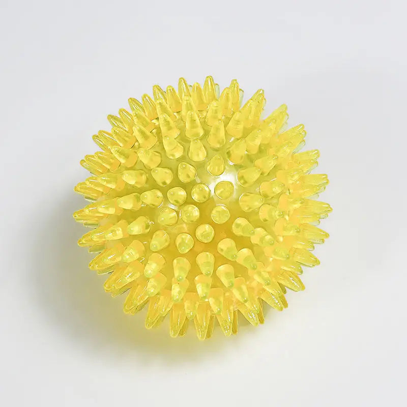 Pet Squeaky Thorn Ball Toy TPR Polka Dot Sounding