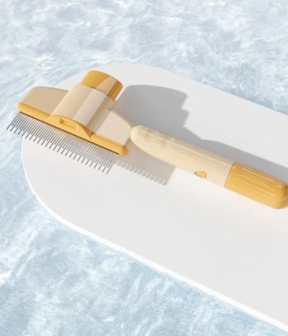 Dog Comb Pet Hair Remover One Button Dogs Brush