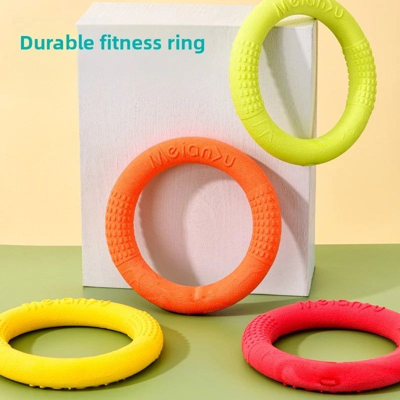 Bite-Resistant Soft Pull-Ring Frisbee Dog Training