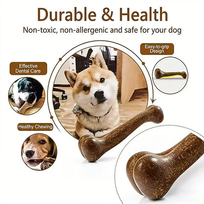 Natural Non-Toxic Indestructible Dog Bone Chew Toy