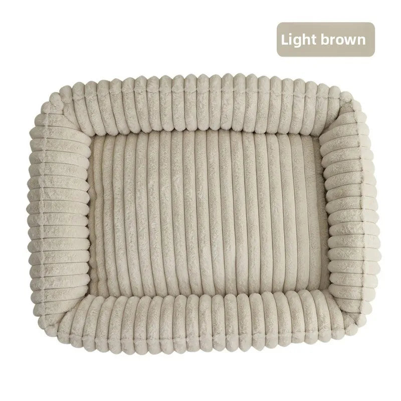 Rectangle Plush Dog Bed Winter Warm Mat Small Medium Big Pet Cat Dog