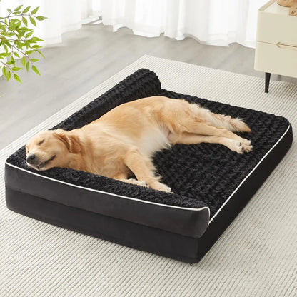 Orthopedic Dog Bed for Large Dogs – Waterproof Sofa-Style Bed