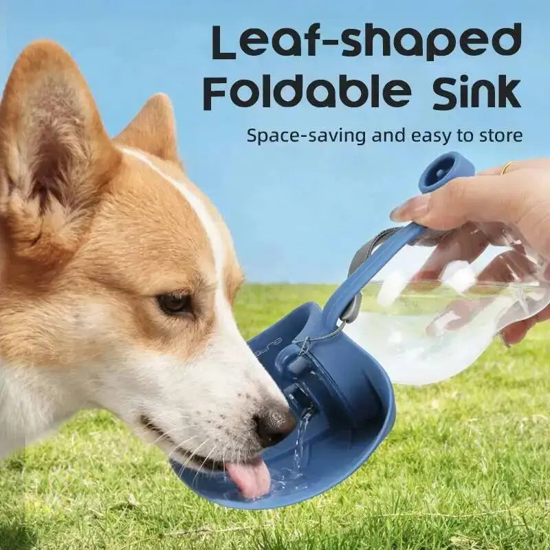 Mini Collapsible Silicone Pet Water Bottle Portable