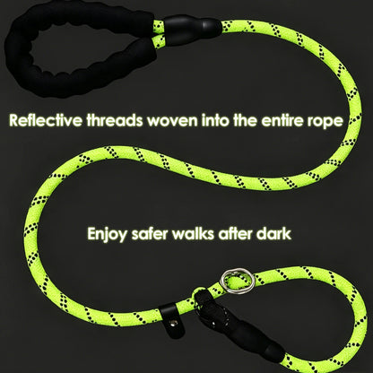 Slip Rope Dog Leash Training 1.7M Adjustable Loop Collar