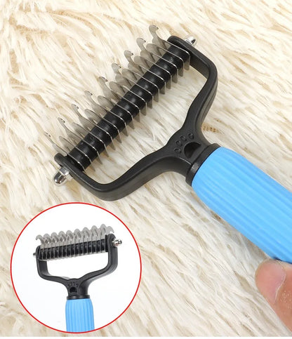 Dog Comb Knife Dogs Combs Double-sided Pet Hair Remover