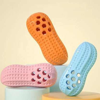 Molar Interactive Play Toy for Teeth Cleaning Pet Sound Peanut