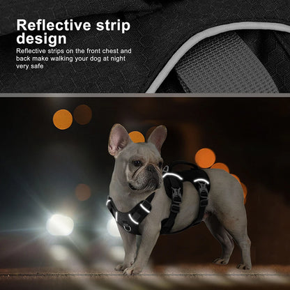 Dog Harnesses Durable Pet Vest With Handle Adjustable for Small Medium Large Dogs Pug