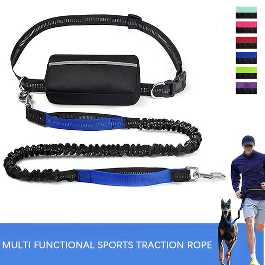 Hand Free Dog Leash for Pet Walking Running Jogging Adjustable