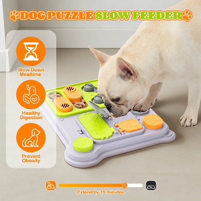 Dog Puzzle Toy & Pet Feeder  Treat Dispensing Toy