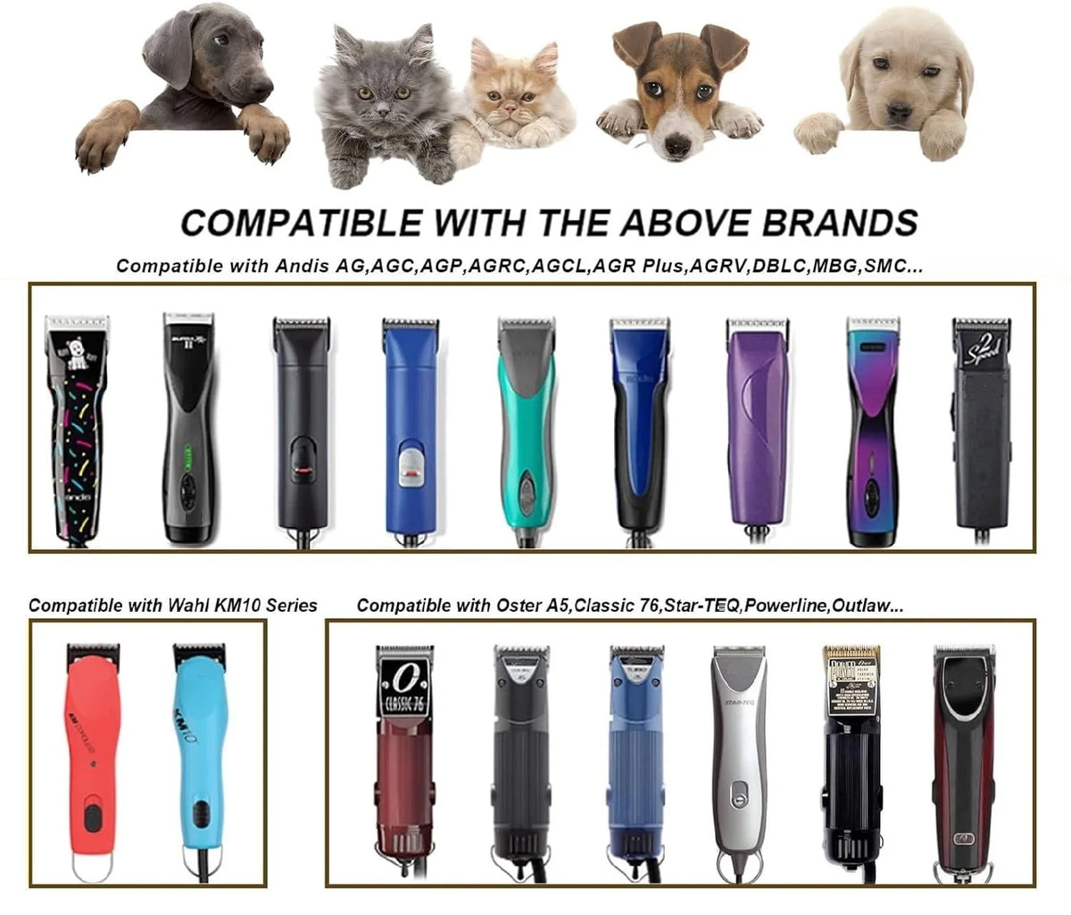 Detachable Pet Grooming Dog Trimmer Replacement Ceramic Blade Compatible