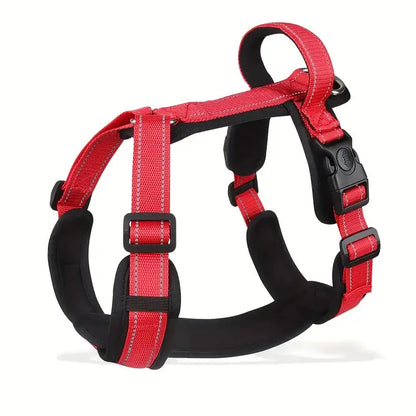 Anti-Escape Dog Harness with Handle Reflective Nylon Dog Harness Vest for Small Medium Dogs French Bulldog Walking Pet Supplies