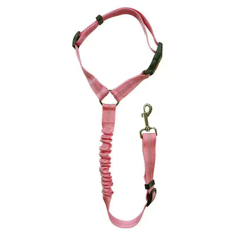 Reflective Pet Dog Car Seat Belt Adjustable Puppy Collar Leash