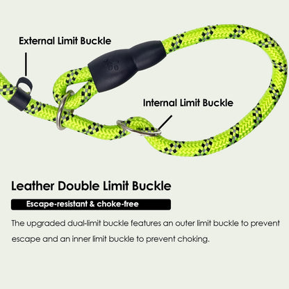 Slip Rope Dog Leash Training 1.7M Adjustable Loop Collar