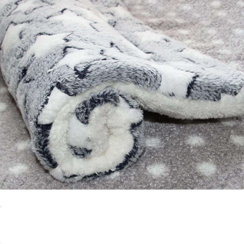 Flannel Pet Mat Dog Bed Cat Bed Thicken Sleeping Mat Dog Blanket