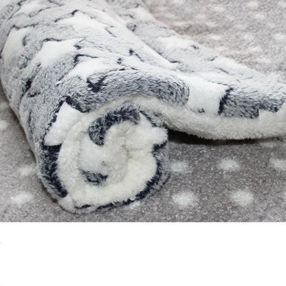 Flannel Pet Mat Dog Bed Cat Bed Thicken Sleeping Mat Dog Blanket