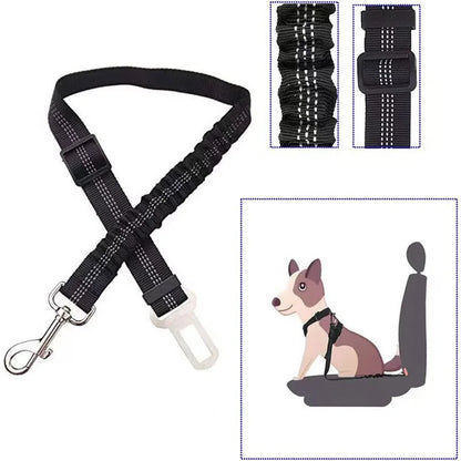 Dog Safety Leash Adjustable Retractable Cushioning Elastic
