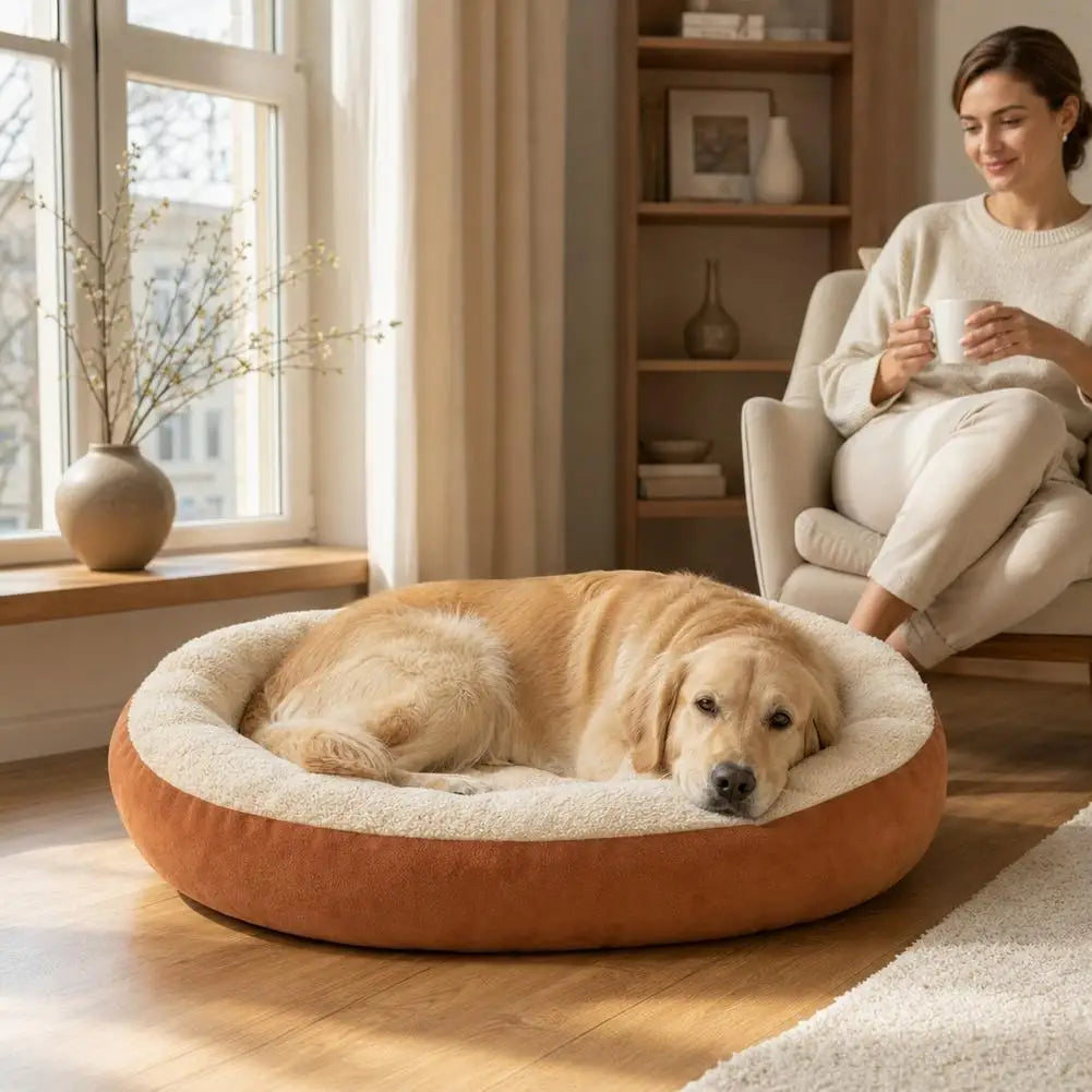 Pet Bed Super Soft Polar Fleece Thickened Warm Nest for Autumn and Winter