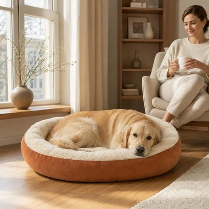 Pet Bed Super Soft Polar Fleece Thickened Warm Nest for Autumn and Winter