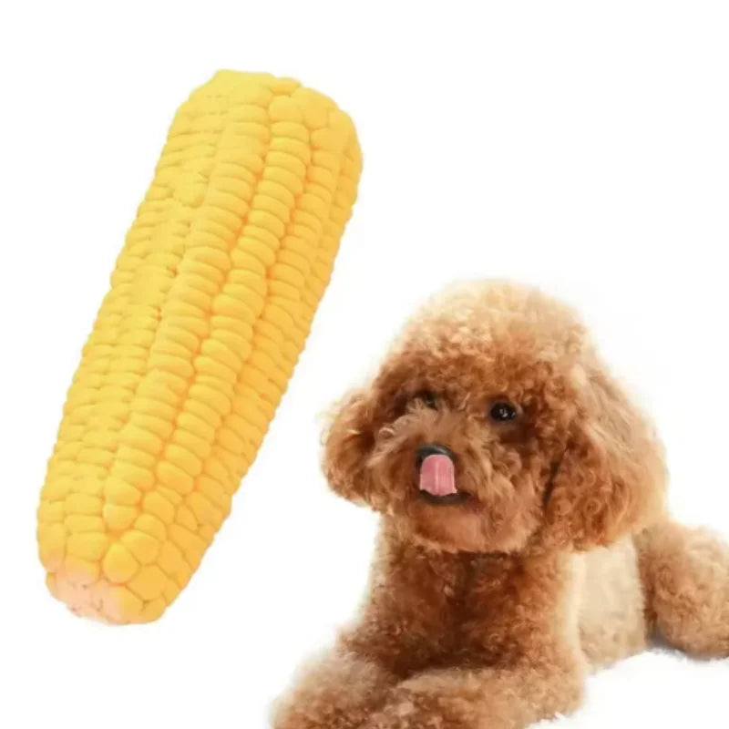 Sound Corn Dog Toys for Puppies Grinding Teeth Cleansing