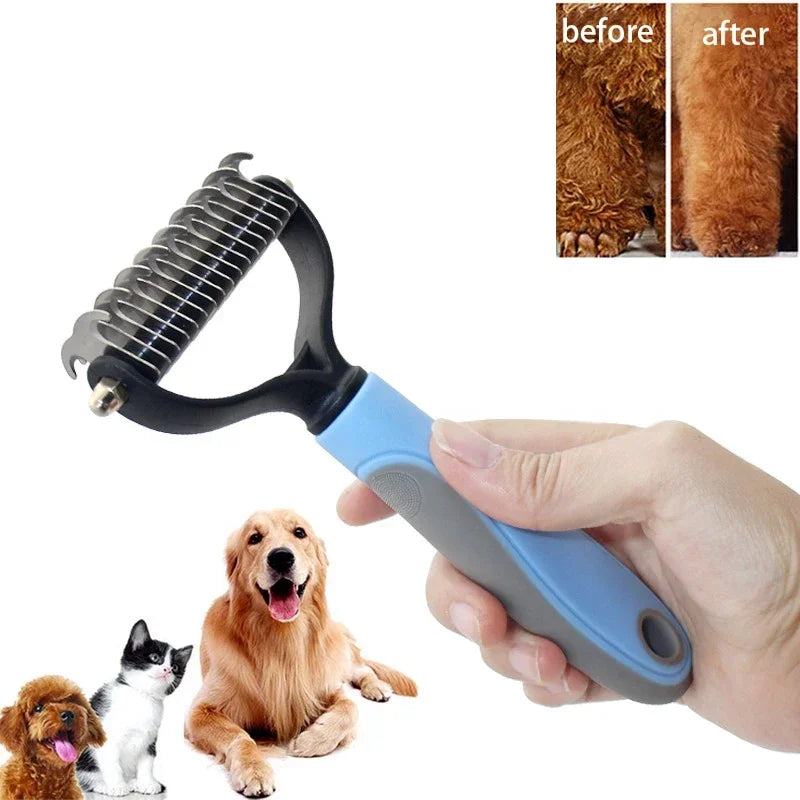 Pet Cat Hair Removal Comb Brush Dog Grooming Shedding Tools