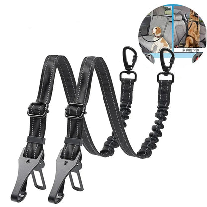 Adjustable Pet Dog Car Seat Belt Safety Leash Vehicle Belts