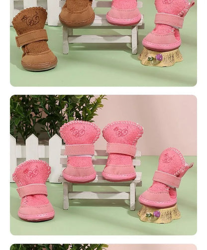 New Pet Snow Boots Cat Dog Plush Cotton Boots