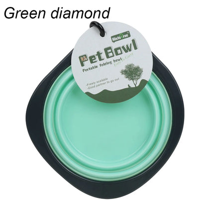 Pet Folding Silicone Bowl Collapsible Pet Outdoor