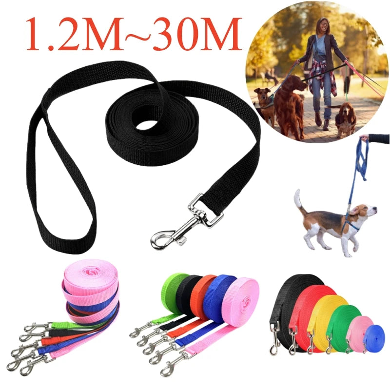 1.2M-30M Long Leash for Dogs Overlength Dog Leash Puppy Outdoor