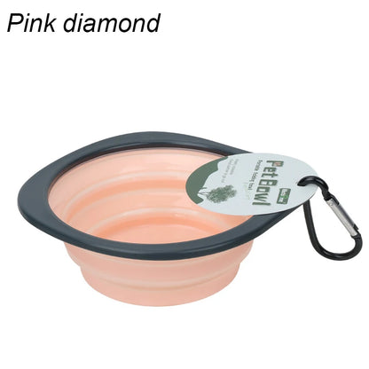 Pet Folding Silicone Bowl Collapsible Pet Outdoor