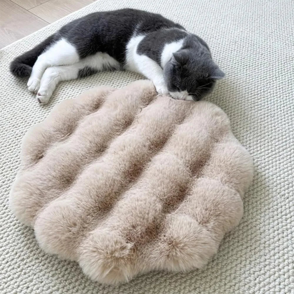 New Round Cat Mat Non-Slip Bottom Insulation Feature Round Pet Mat