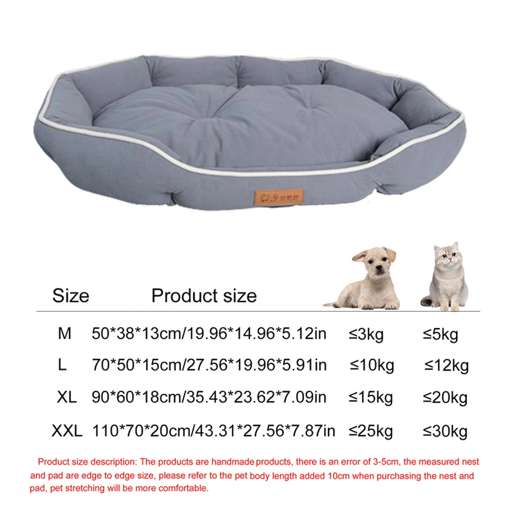Four Season Square Dog Bed for Large Dog Mattress Bite-resistant