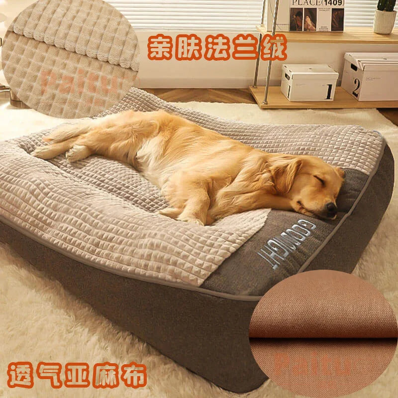 All-Season Large Breed Dog Bed, Removable Washable Pet Mat