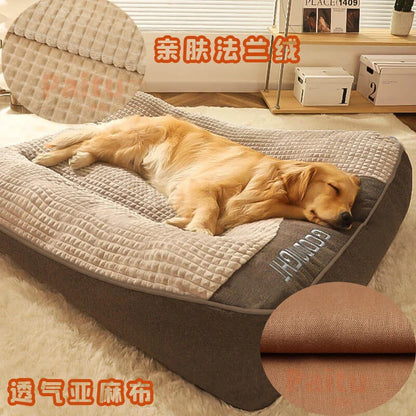 All-Season Large Breed Dog Bed, Removable Washable Pet Mat