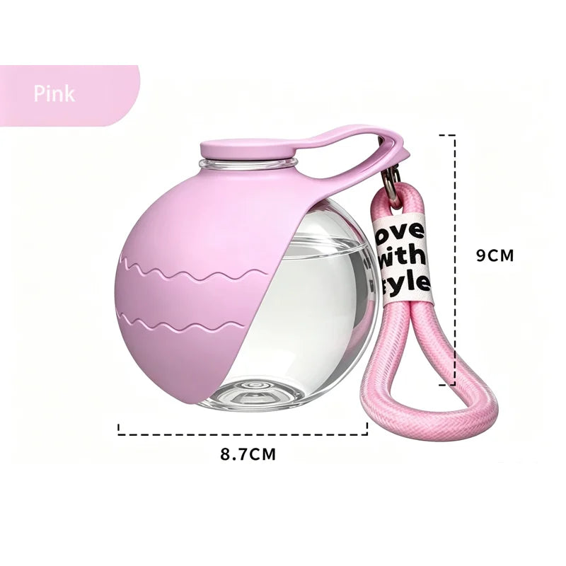 Portable Pet Dog Water Bottle With Collapsible Silicone Bowl