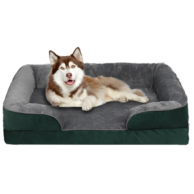 Extra Large Orthopedic Dog Bed Washable Sofa Bed, Support Foam